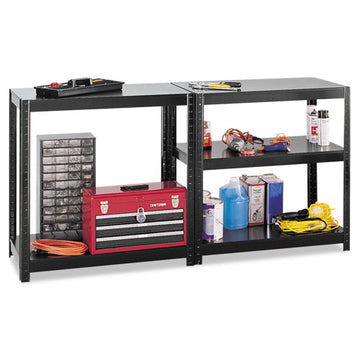 Safco® Boltless Steel-particleboard Shelving, Five-shelf, 36w X 18d X 72h, Black freeshipping - TVN Wholesale